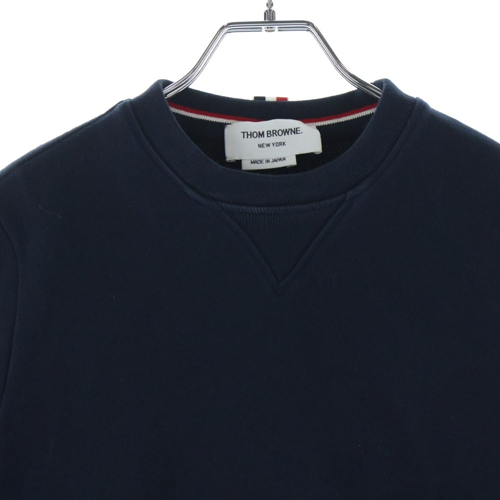 THOM BROWNE(トムブラウン) 4BAR Sweatshirt クルーネックスウェットトレーナー ネイビー MJT021H-00535461
