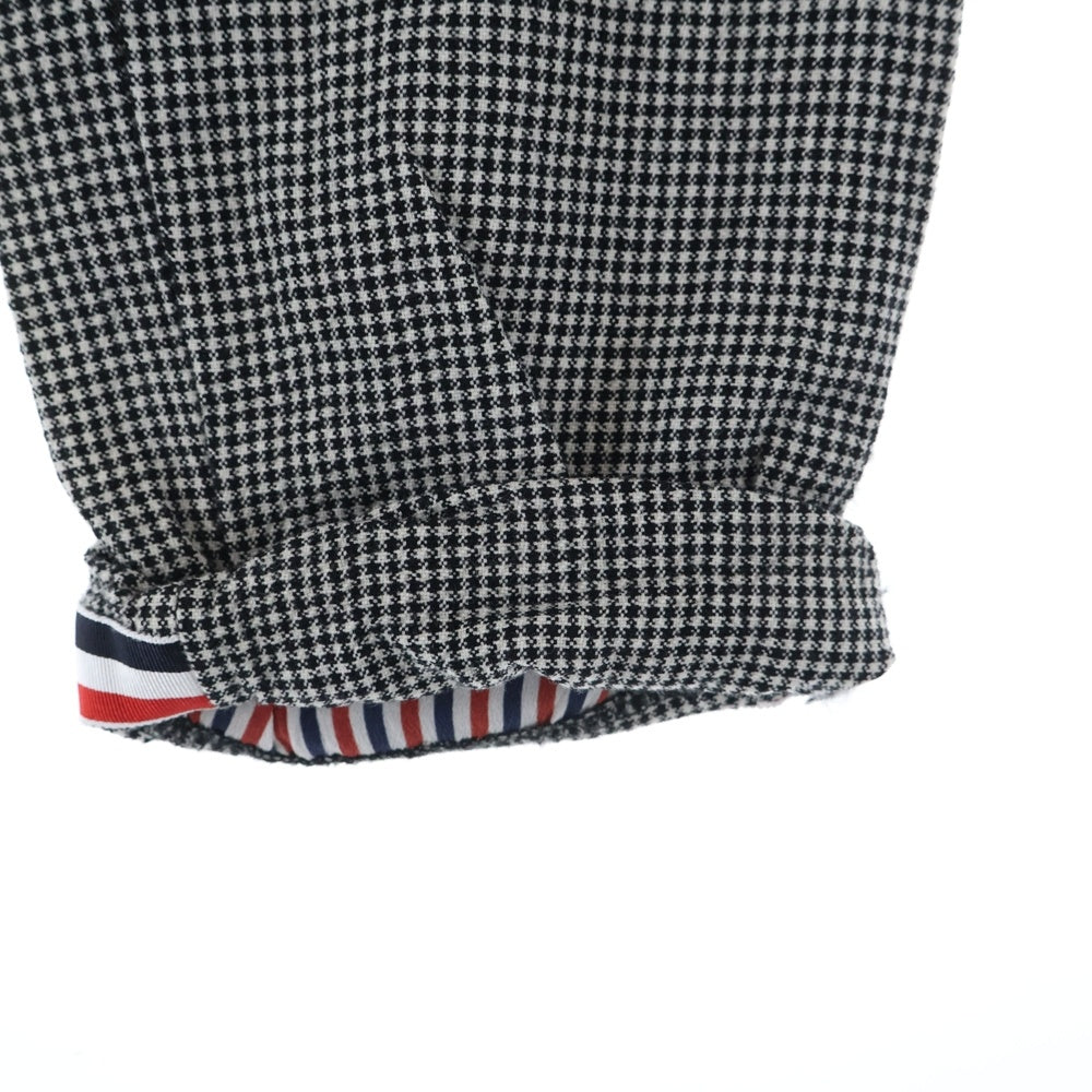 THOM BROWNE(トムブラウン) Wool Pants 千鳥格子 ウールチェックパンツ ブラック/ホワイト FTC025T-02290980