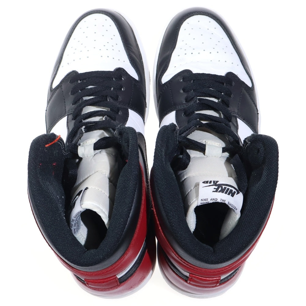 NIKE(ナイキ) 【観賞用 2013年製】 AIR JORDAN1 RETRO HIGH OG エアジョーダン1 ハイカットスニーカー つま黒 ブラック/レッド/ホワイト US10/28.0cm 555088-184