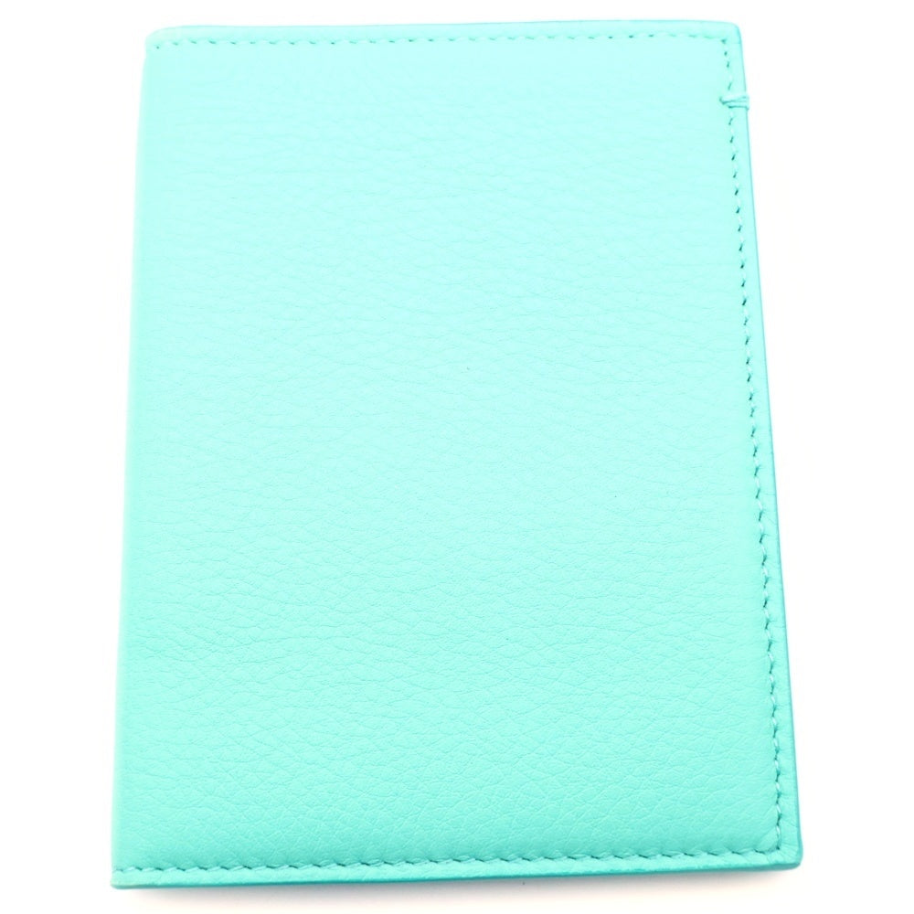 TIFFANY & Co.(ティファニー) Passport Case レザーパスポートケース ブルー レディース