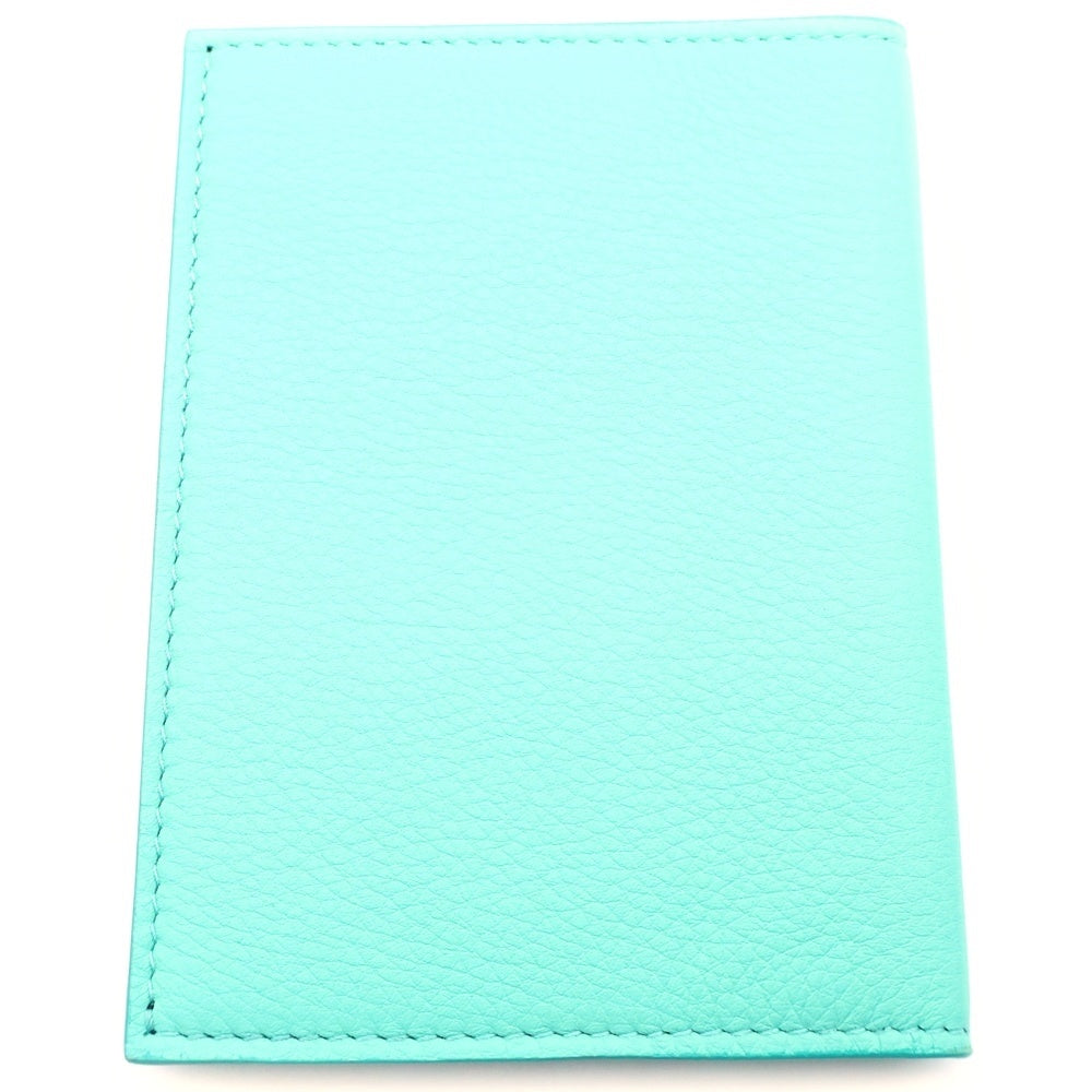 TIFFANY & Co.(ティファニー) Passport Case レザーパスポートケース ブルー レディース