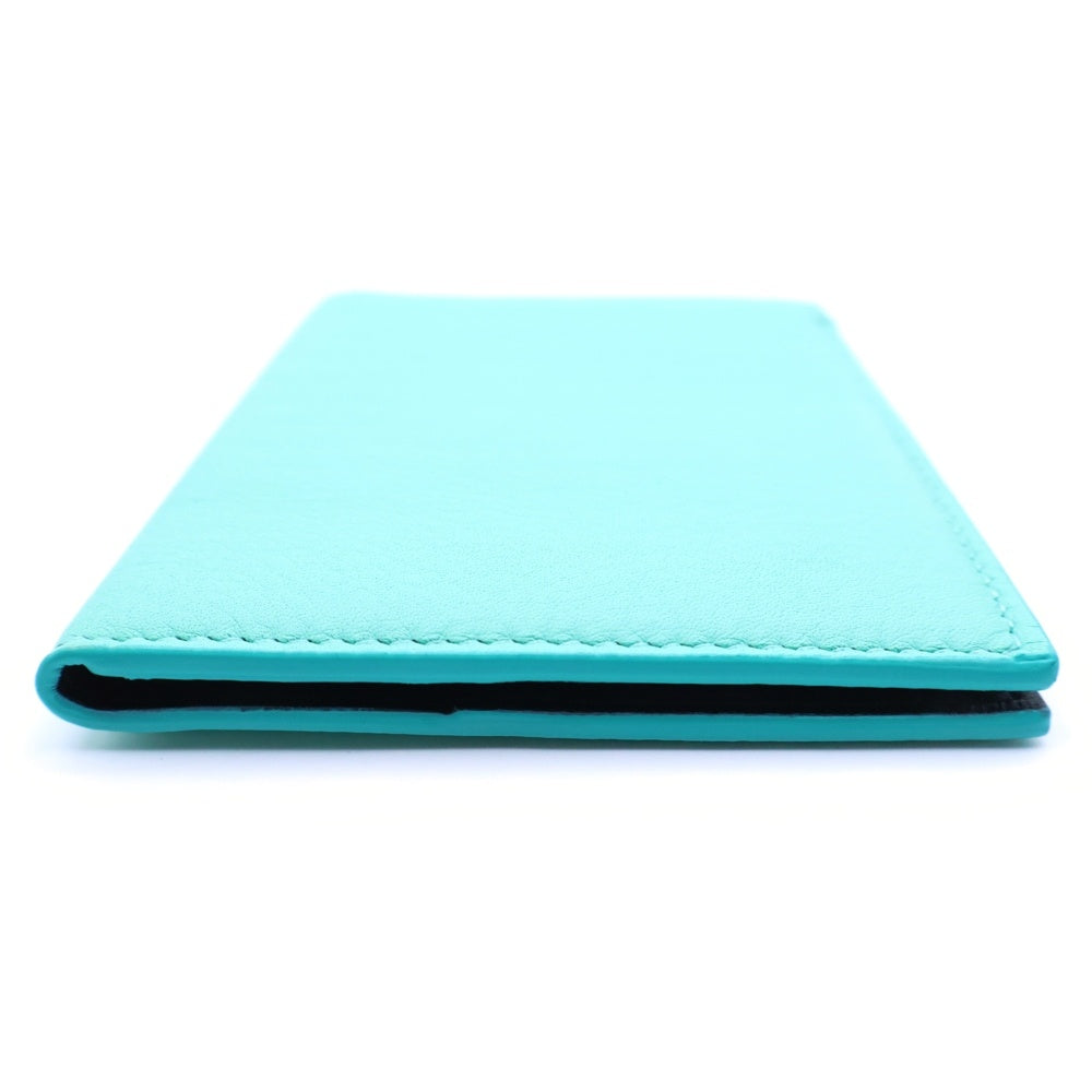 TIFFANY & Co.(ティファニー) Passport Case レザーパスポートケース ブルー レディース