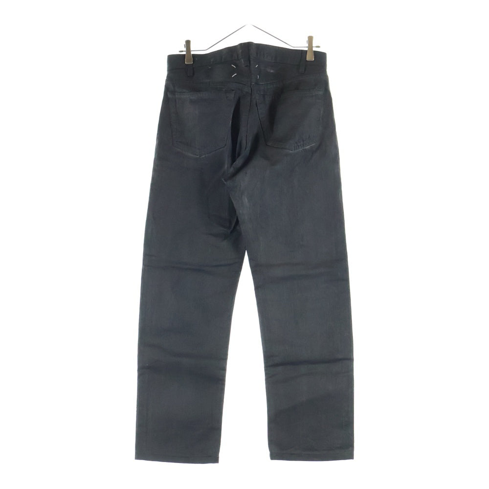 Maison Margiela(メゾンマルジェラ) 00AW Artisanal アーティザナル ペンキコーティングデニムパンツ ブラック