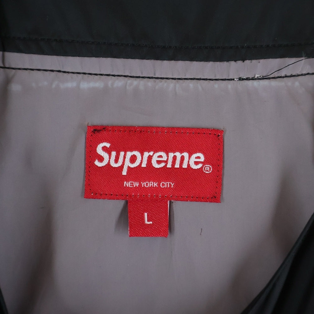 SUPREME(シュプリーム) 22SS Snap-Off Sleeve L/S Baseball Top スナップオフ スリーブ ベースボール トップ プルオーバー 長袖シャツ ブラック