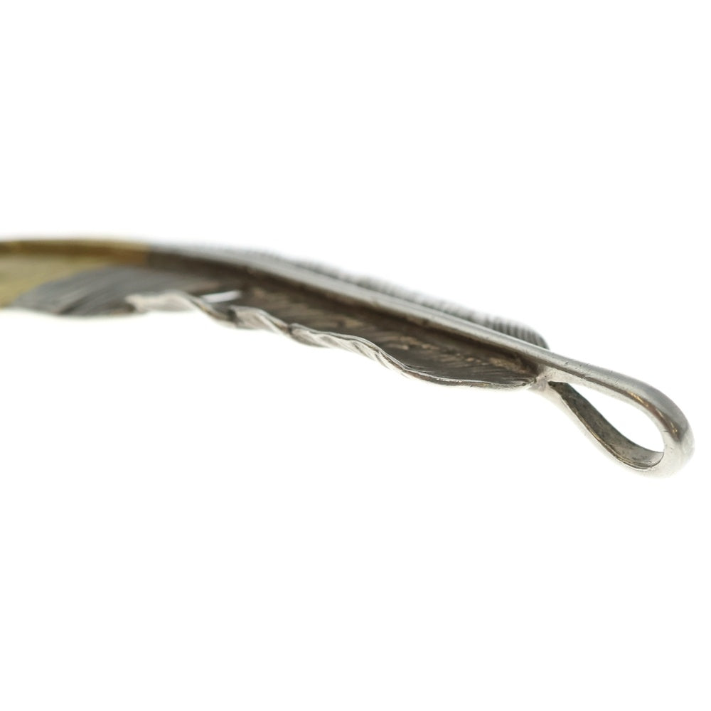 goro's(ゴローズ) 【現行】先金特大フェザー 左向き ペンダントトップ シルバー/ゴールド