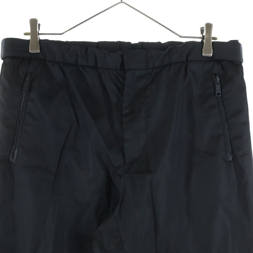 PRADA(プラダ) 18SS Tape Logo Nylon Pants 裾テープロゴ ナイロンカーゴパンツ ブラック UP0008