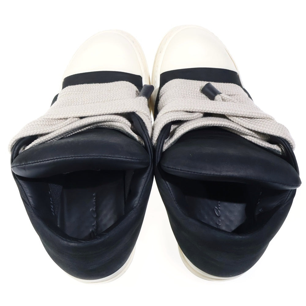 Rick Owens(リックオウエンス) Porterville Jumbolaced Low Sneakers ジャンボレース レザーローカットスニーカー ブラック