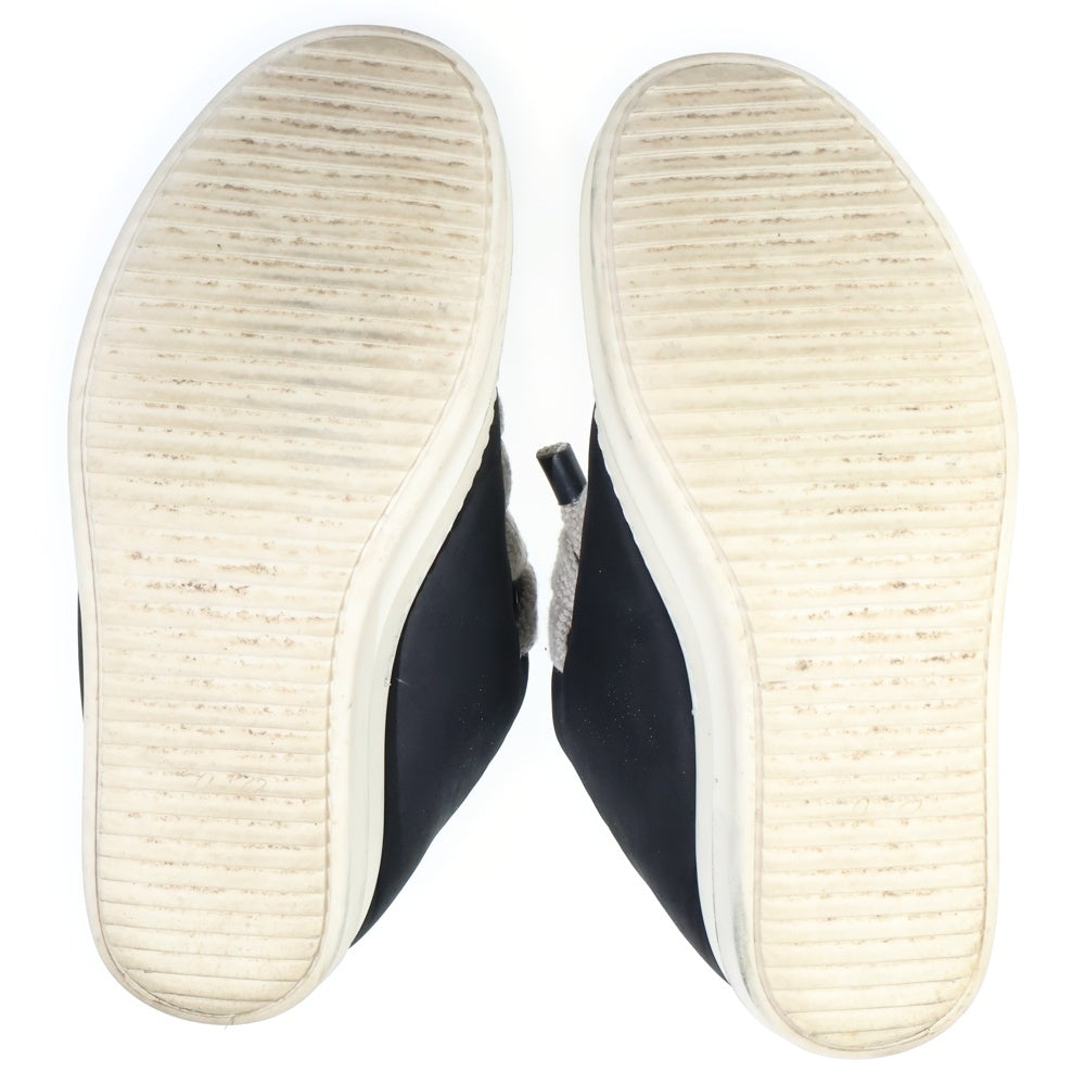 Rick Owens(リックオウエンス) Porterville Jumbolaced Low Sneakers ジャンボレース レザーローカットスニーカー ブラック