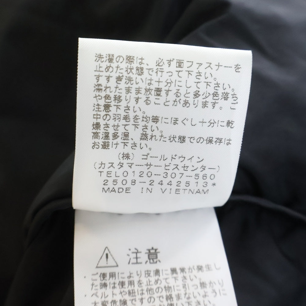 THE NORTH FACE(ザノースフェイス) ×Sashiko Gals Nuptse Hanten Jacket 大槌刺し子プロジェクト ヌプシ ダウンジャケット ブラック ND42661R