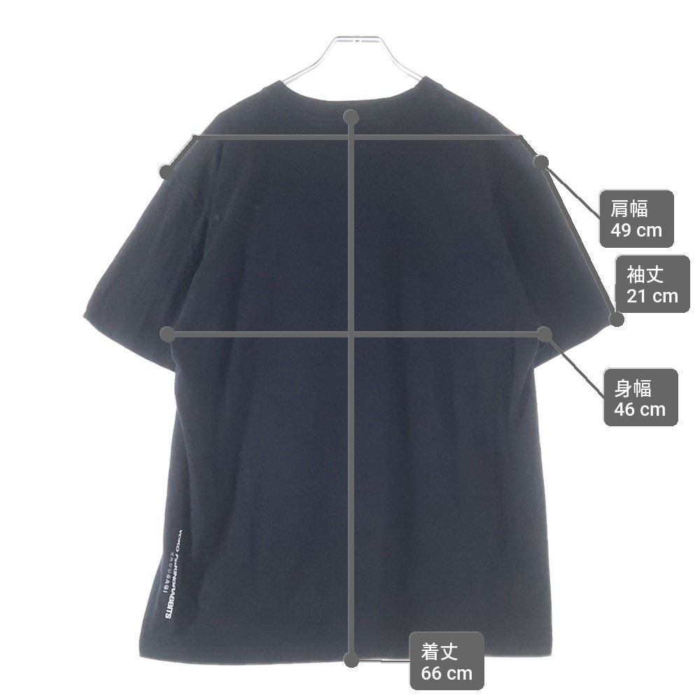 FR2(エフアールツー) YOKO FUCHIGAMI T-SHIRT 渕上陽子 半袖Tシャツ ブラック