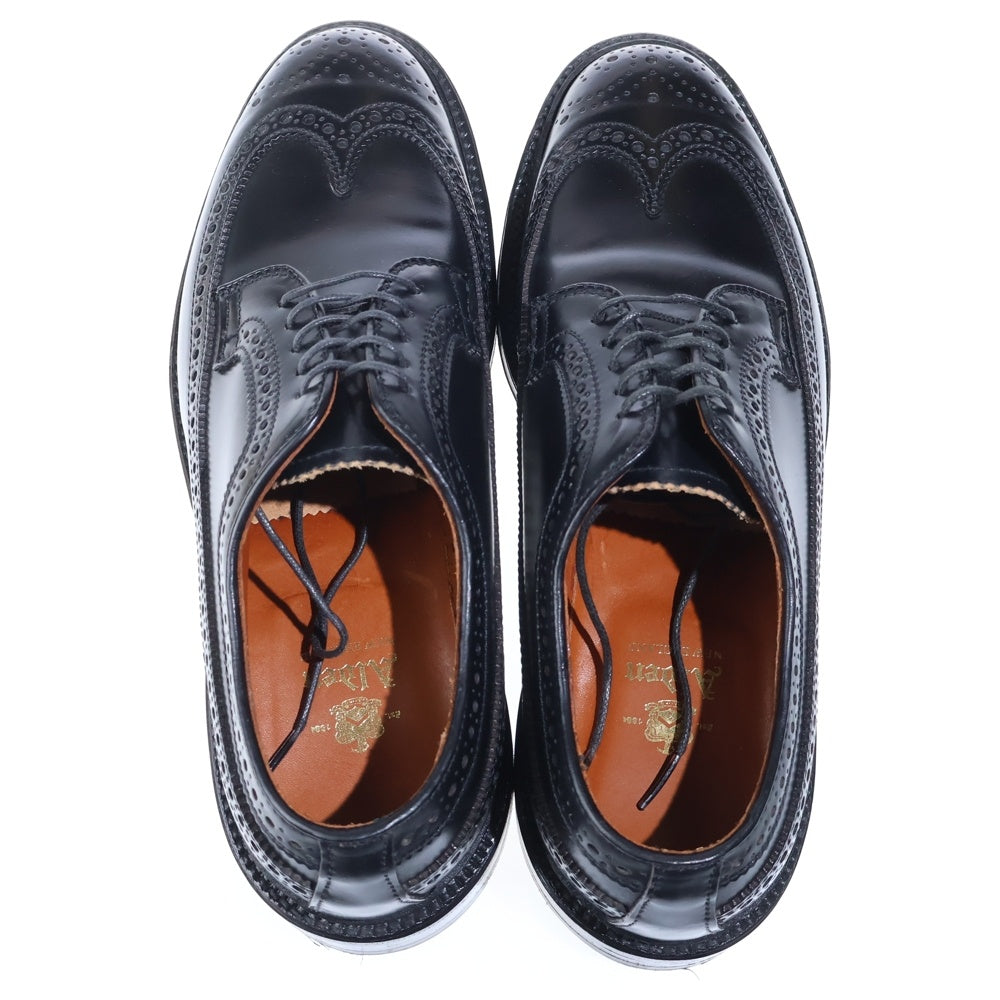 Alden(オールデン) 9751 Long Wing ウィングチップ コートバン レザーローファー ローカットシューズ ブラック