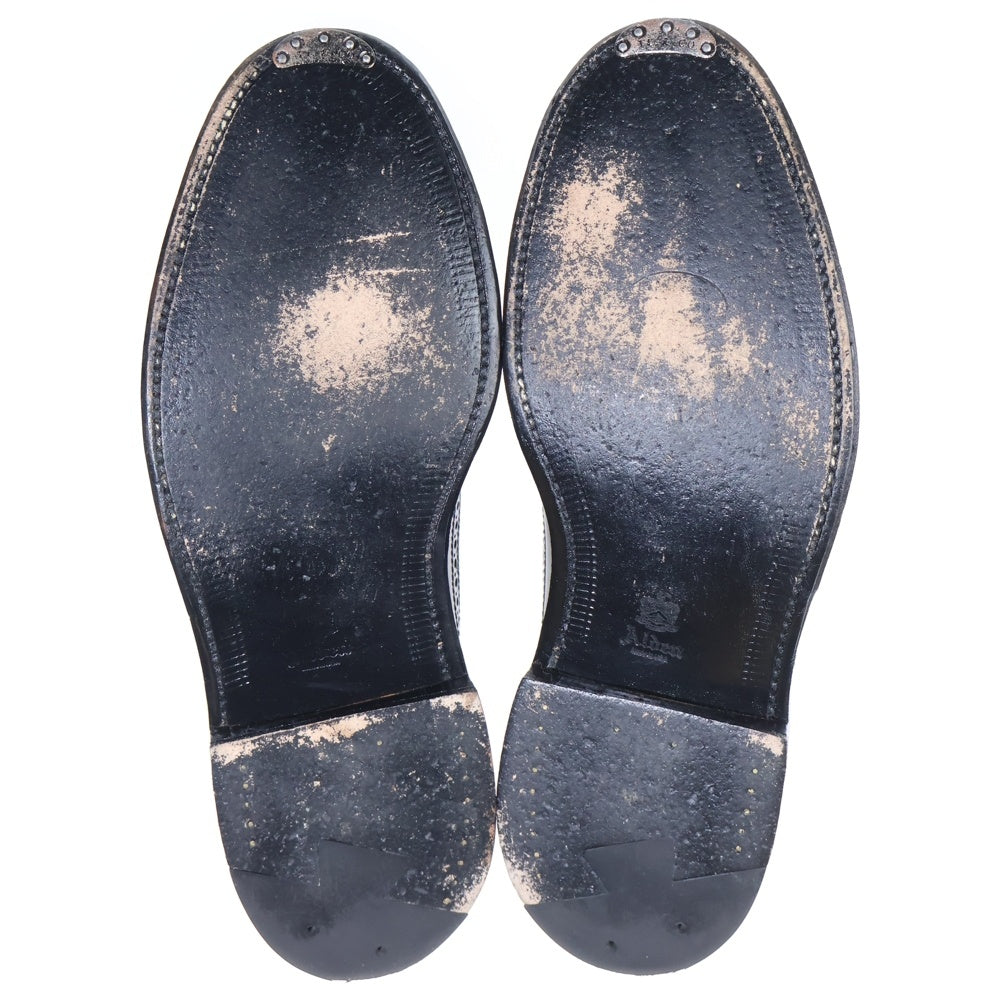 Alden(オールデン) 9751 Long Wing ウィングチップ コートバン レザーローファー ローカットシューズ ブラック