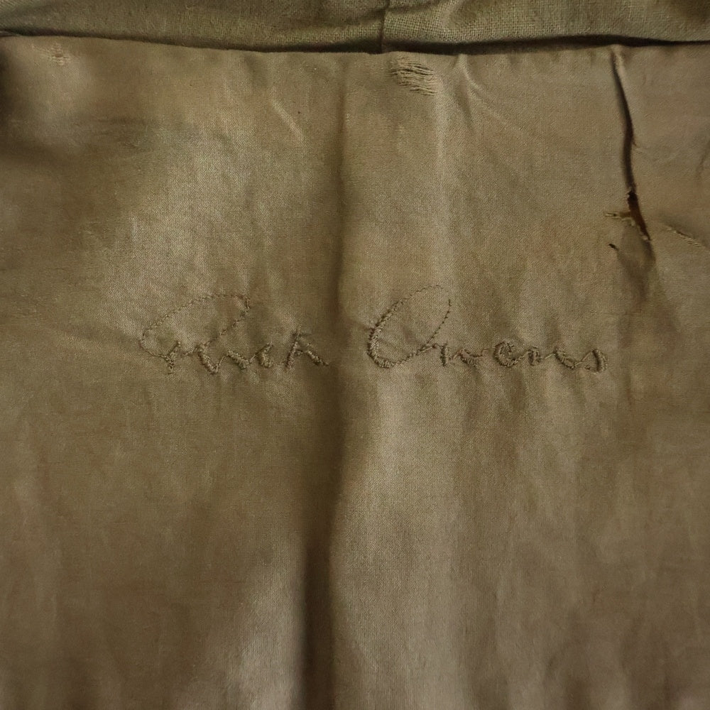 Rick Owens(リックオウエンス) Calf Leather Jacket カーフレザー ニット切替 レザージャケット ブラウン レディース RO1743-LE