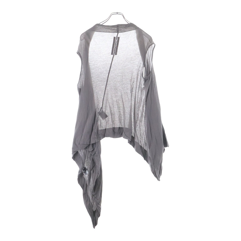 DRKSHDW(ダークシャドウ) アシンメトリー ノースリーブシャツ ベージュ DS1221-B レディース