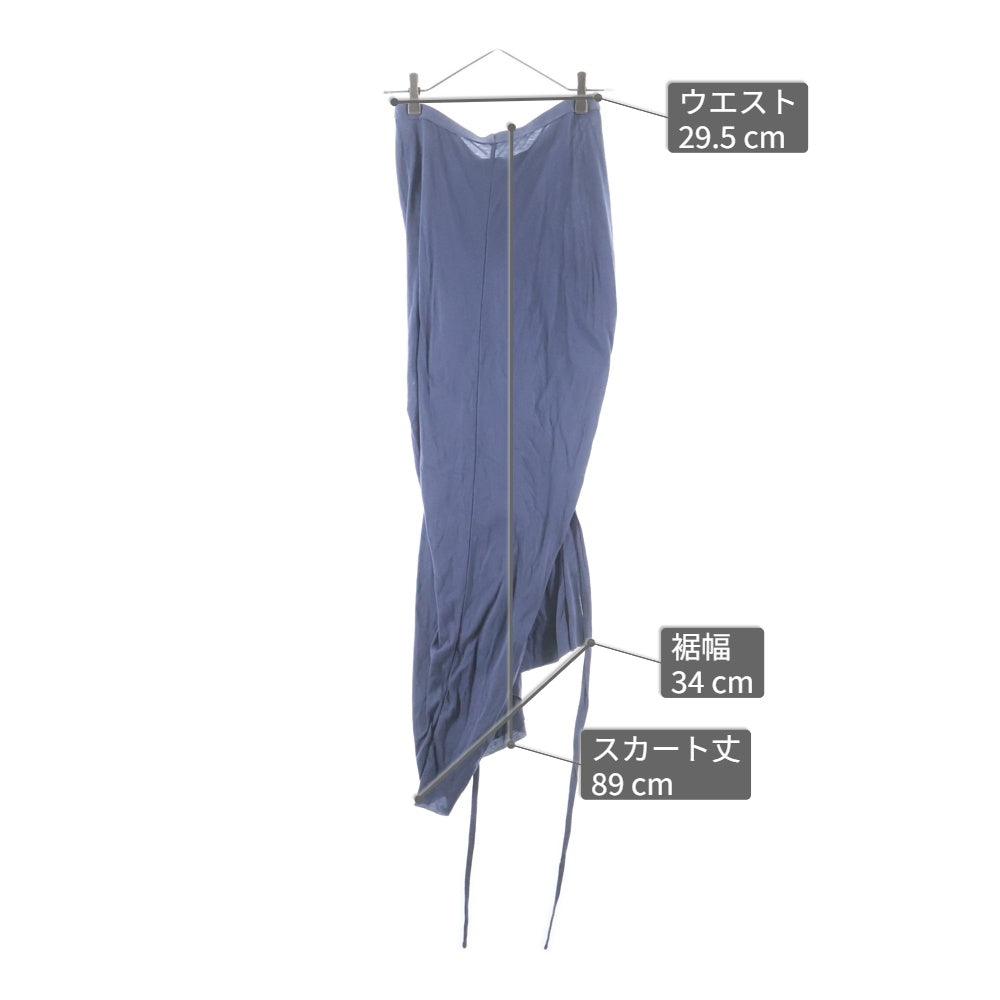 Rick Owens Lilies(リックオウエンスリリーズ) 20SS Skirt アシンメトリー スカート ネイビー レディース LI20S2310-R