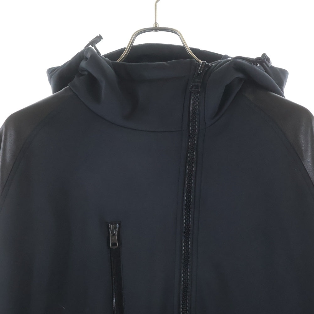 1 PIU 1 UGUALE 3(ウノピゥウノウグァーレトレ) Track Jacket ロゴ刺繍 トラックジャケット ブラック