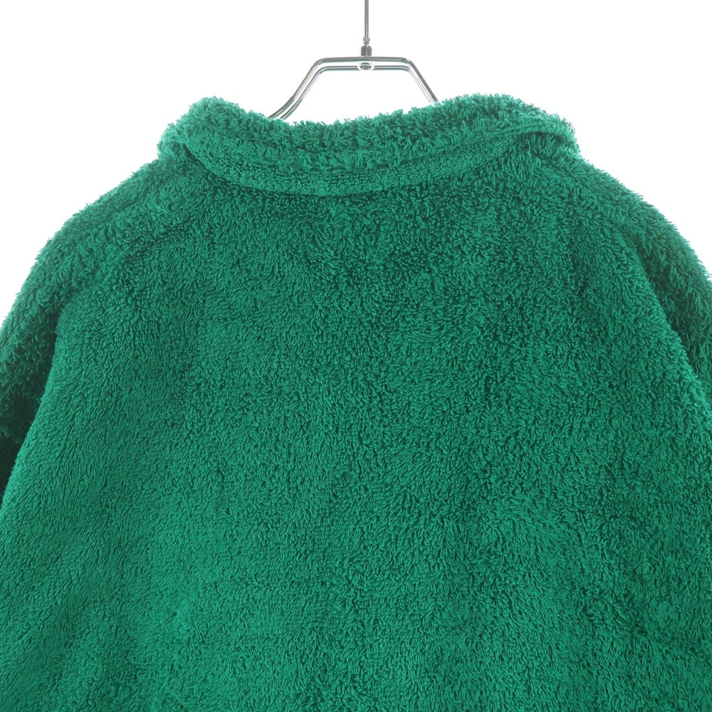 HUMAN MADE(ヒューマンメイド) Pile Aloha Shirt ロゴ刺繍 パイル地 半袖シャツ グリーン