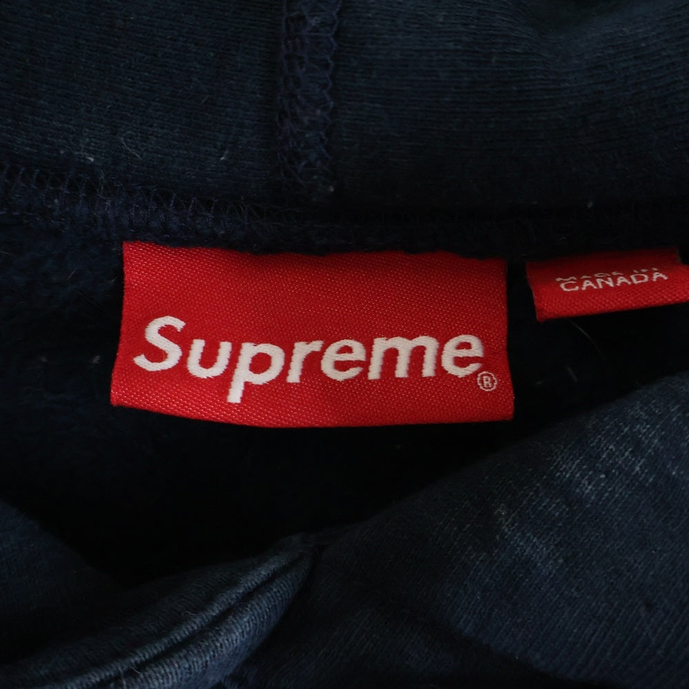 SUPREME(シュプリーム) 14AW Tonal Box Logo Pullover ボックスロゴ プルオーバースウェットパーカー フーディー ネイビー