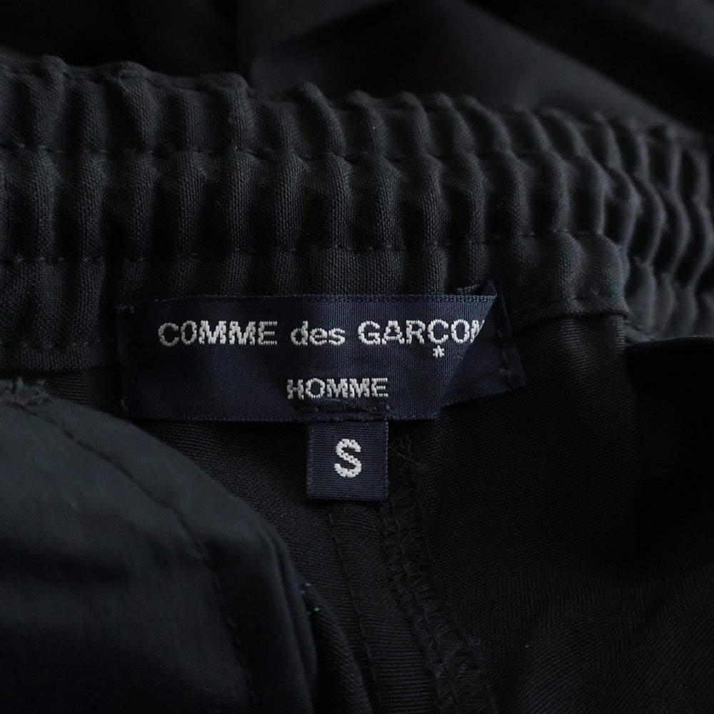 COMME des GARCONS HOMME(コムデギャルソンオム) 23AW Wool Pants ウールワイドパンツ ブラック HM-P001