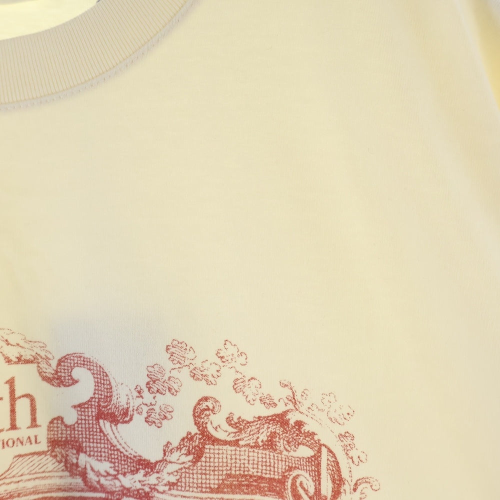 KITH(キス) NY To The World Liberty Apple Flame Vintage Tee 半袖Tシャツ アイボリー