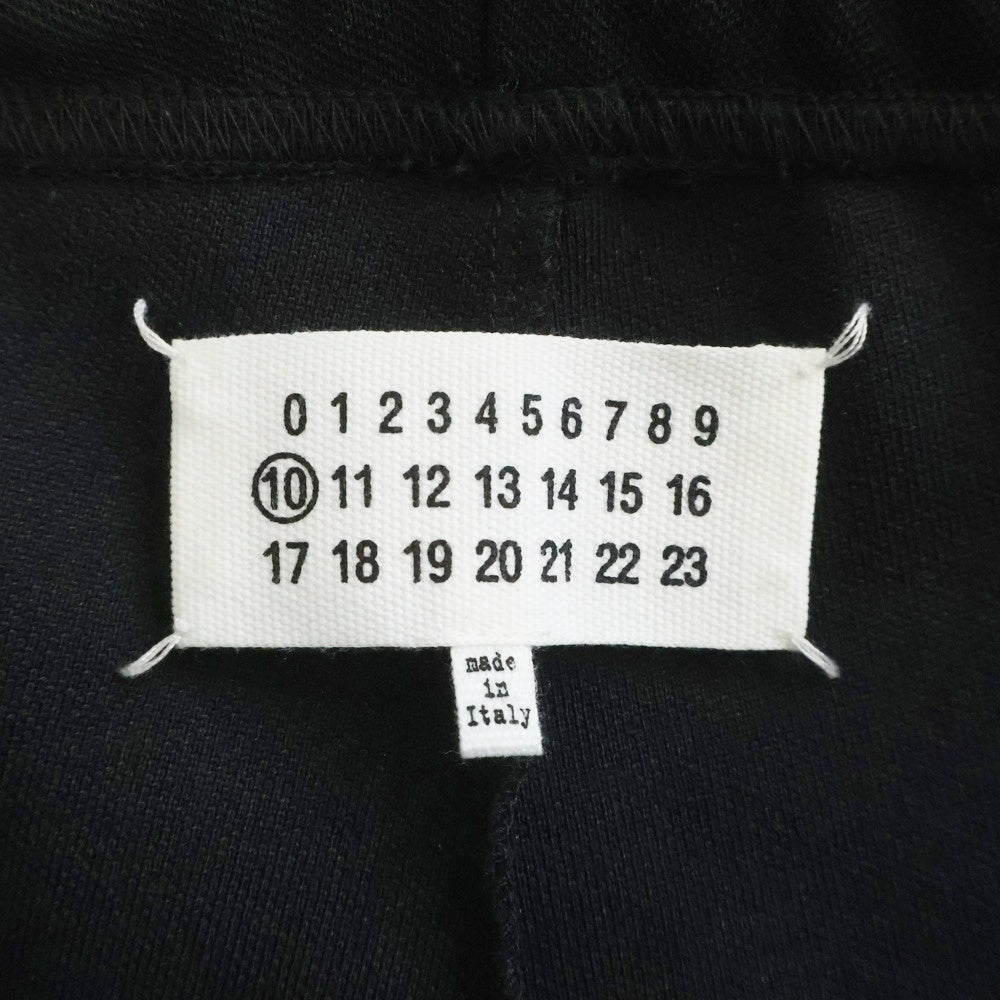 Maison Margiela(メゾンマルジェラ) 23SS Zip Track Pants ジップポケット イージー トラックパンツ S50KA0529 ブラック