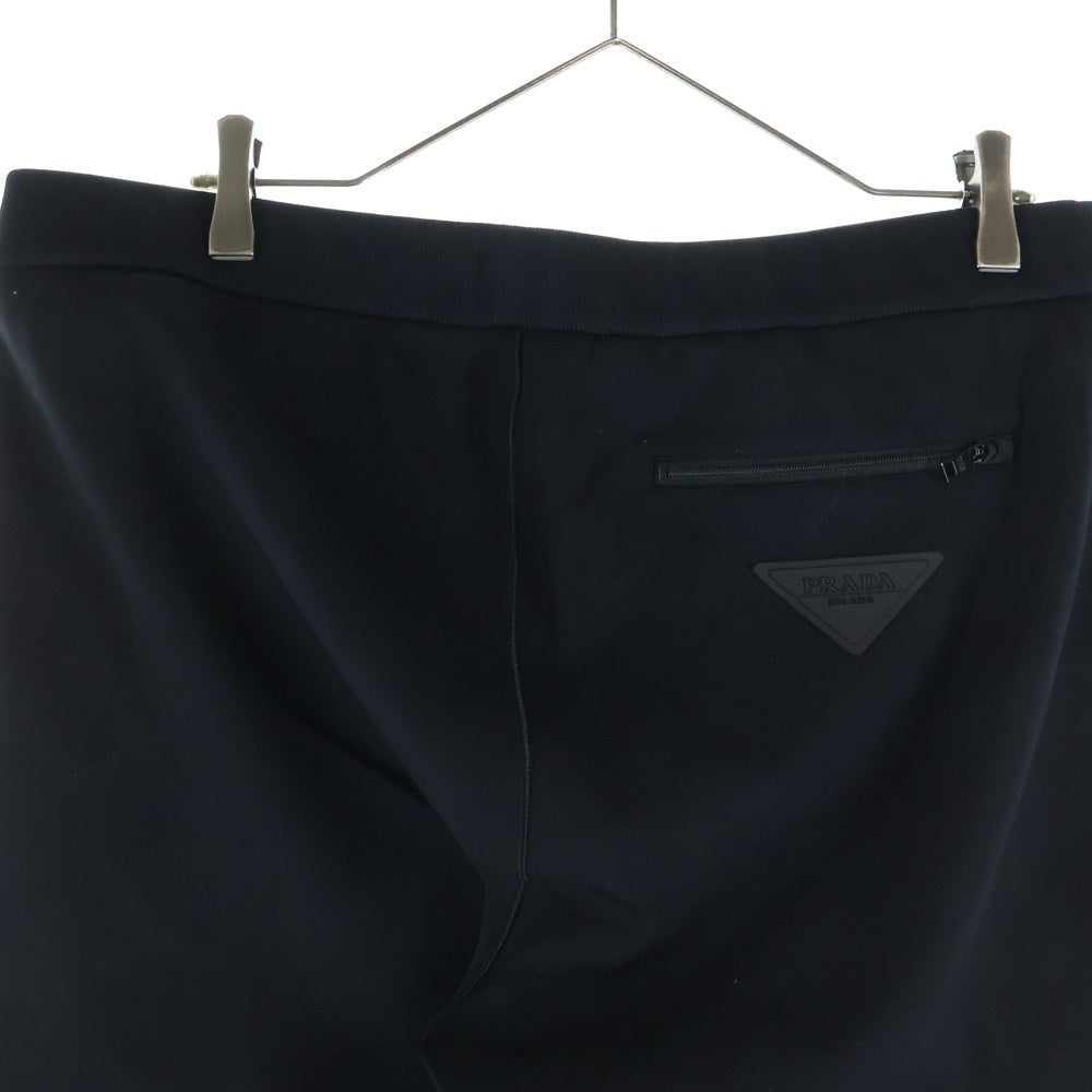 PRADA(プラダ) Track Pants ラバートライアングルロゴ ジップイージーパンツ SJP282 S192 1M03 ブラック