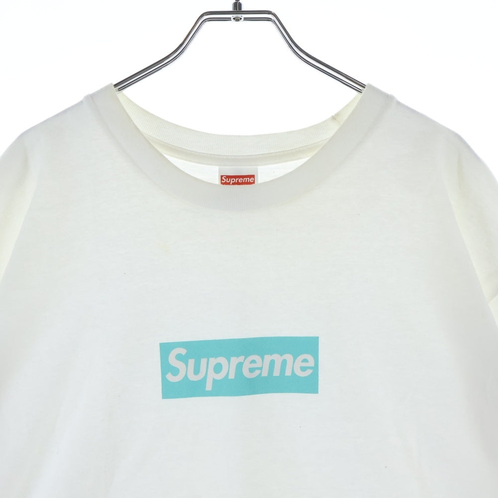 SUPREME(シュプリーム) 21AW ×Tiffany&Co Box Logo Tee ティファニー ボックスロゴ半袖Tシャツ ホワイト