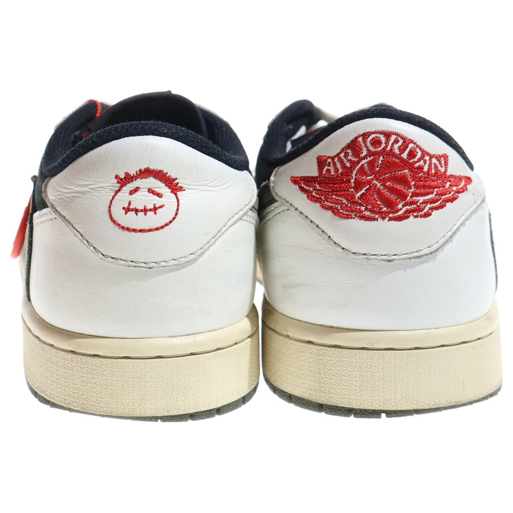 NIKE(ナイキ) ×TRAVIS SCOTT WMNS AIR JORDAN 1 LOW OG Medium Olive DZ4137-106 トラヴィススコット エアジョーダン1 ローカットスニーカー オリーヴ US10.5/27.5cm