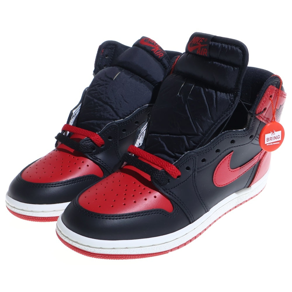 NIKE(ナイキ) AIR JORDAN 1 HIGH 85 BRED HV6674-067 エアジョーダン1 ハイ 85 ブレッド ハイカットスニーカーシューズ ブラック/レッド US7/25.0cm