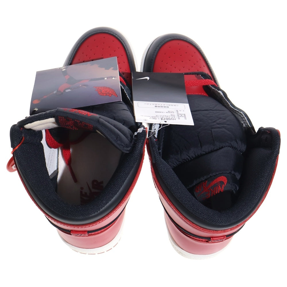 NIKE(ナイキ) AIR JORDAN 1 HIGH 85 BRED HV6674-067 エアジョーダン1 ハイ 85 ブレッド ハイカットスニーカーシューズ ブラック/レッド US7/25.0cm