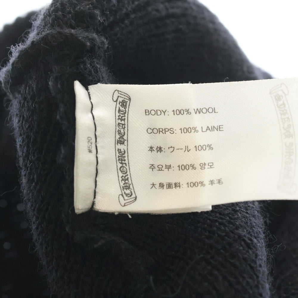 CHROME HEARTS(クロムハーツ) WOOL WATCH CAP CHプラス刺繍ウールワッチキャップ ブラック ニットキャップ/ビーニー