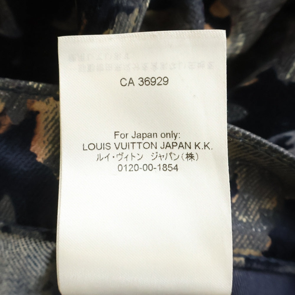 LOUIS VUITTON(ルイヴィトン) 24SS モノグラム ブリーチ ベロア デニムパンツ RM241M FRV HQD02W ネイビー