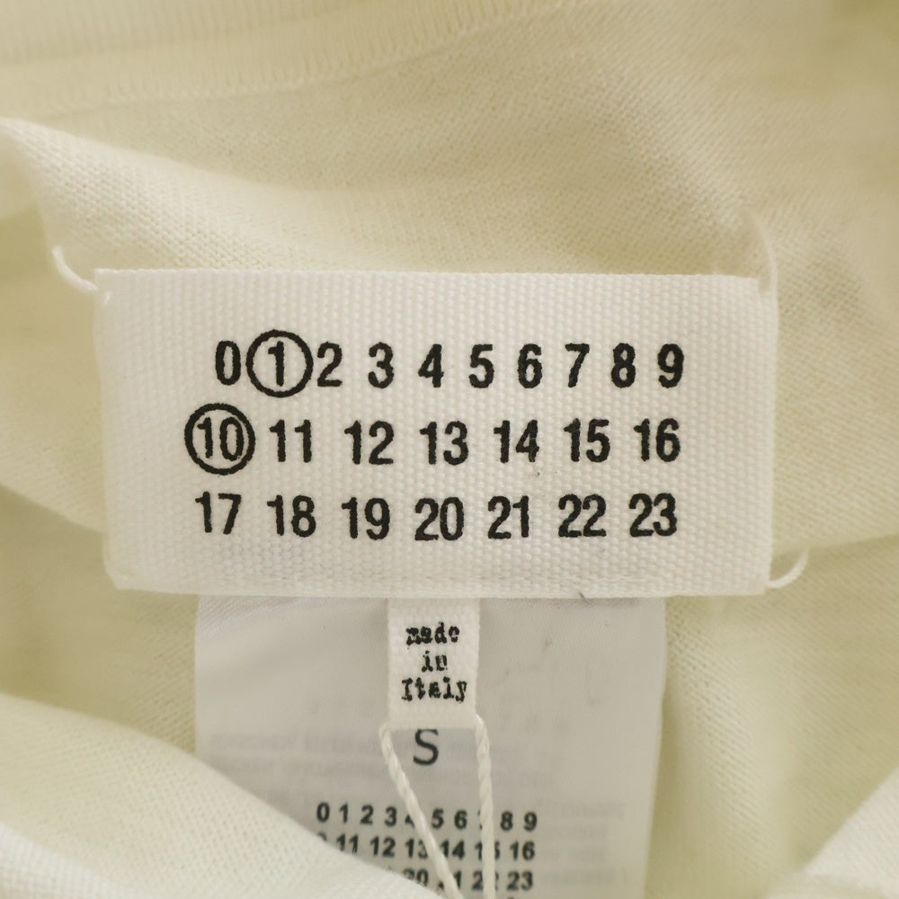Maison Margiela(メゾンマルジェラ) 24AW ウール ロングスリーブニットポロシャツ S51GL0052 ホワイト