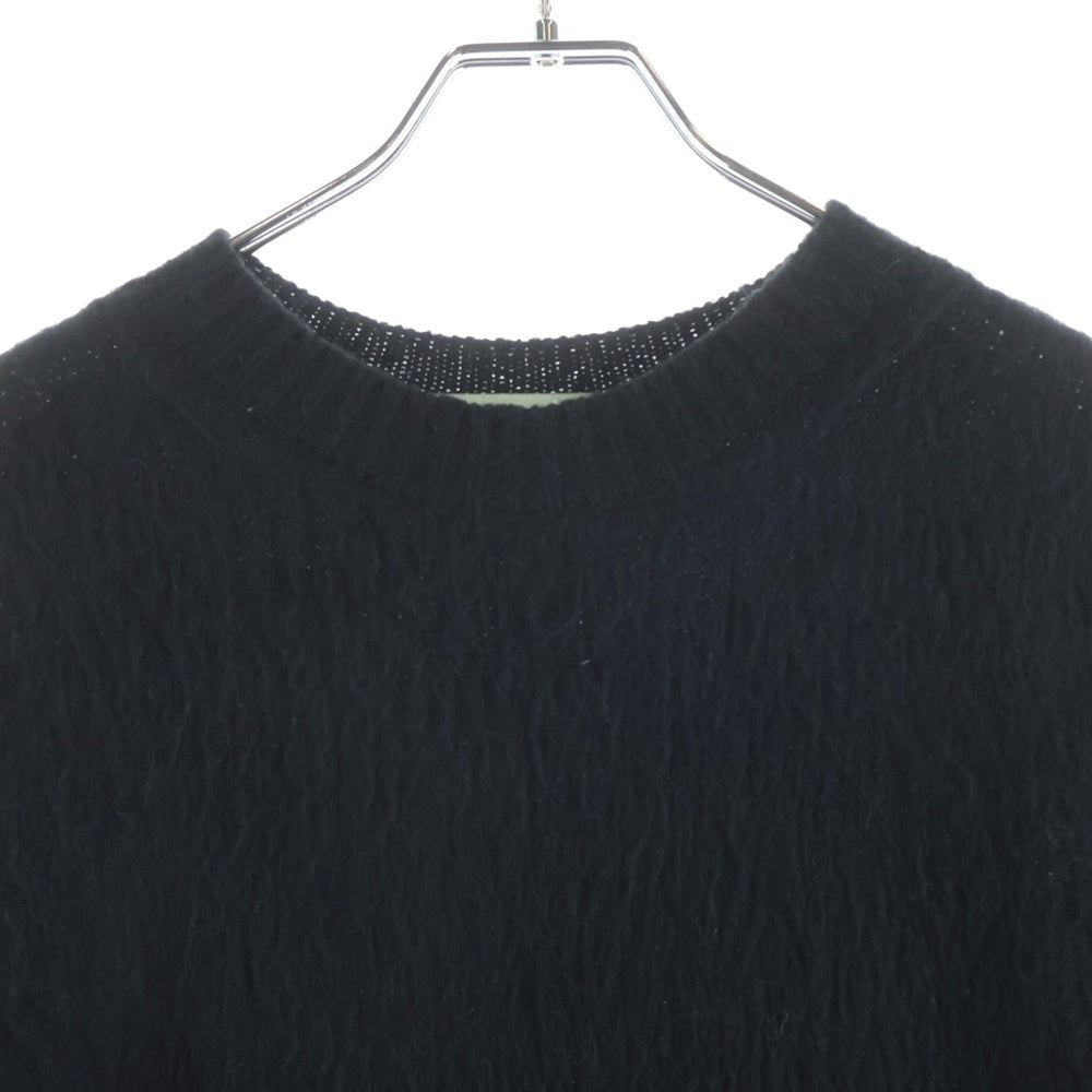OFF-WHITE(オフホワイト) 18AW Shaggy Knit Sweater モヘアニットセーター ブラック レディース OWHE009F18B74071