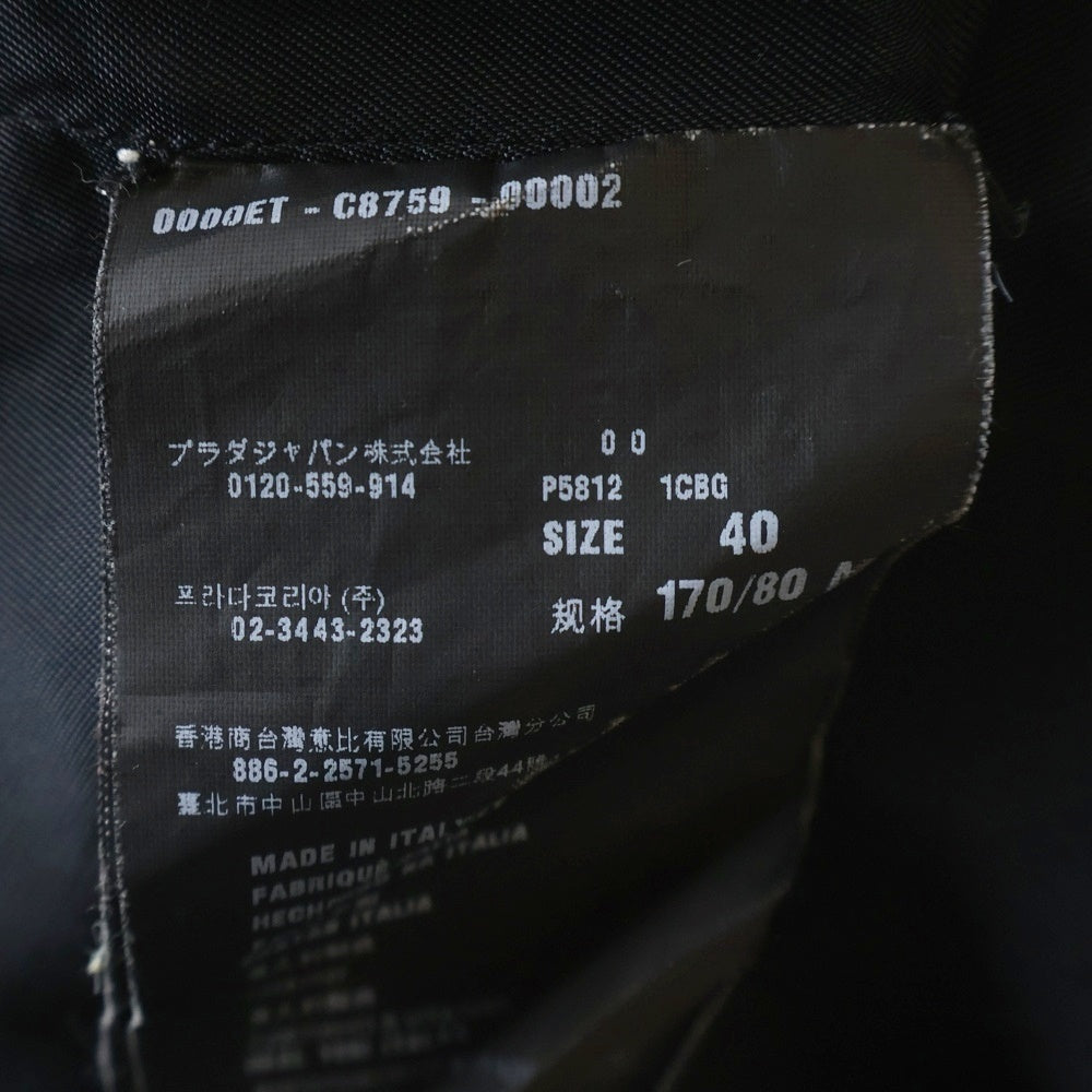 PRADA(プラダ) 2B Tailored Jacket ボーダー テーラードジャケット グレー レディース 0000ET