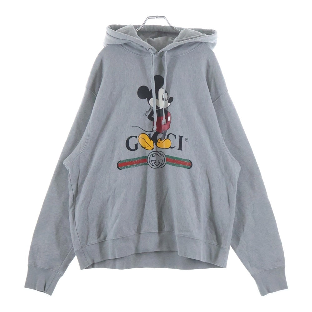 GUCCI(グッチ) 20SS ×Disney Hoodie ディズニー ミッキーマウス プルオーバースウェットパーカー フーディー グレー 604218 XJB68