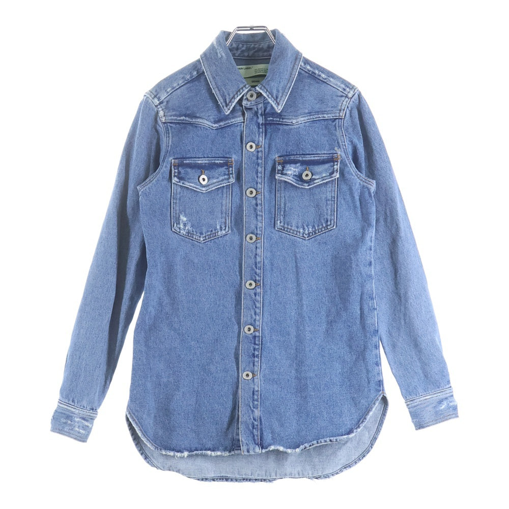 OFF-WHITE(オフホワイト) 18SS Flower Denim Jacket フラワー デニムジャケット インディゴ OWYD001R18386009