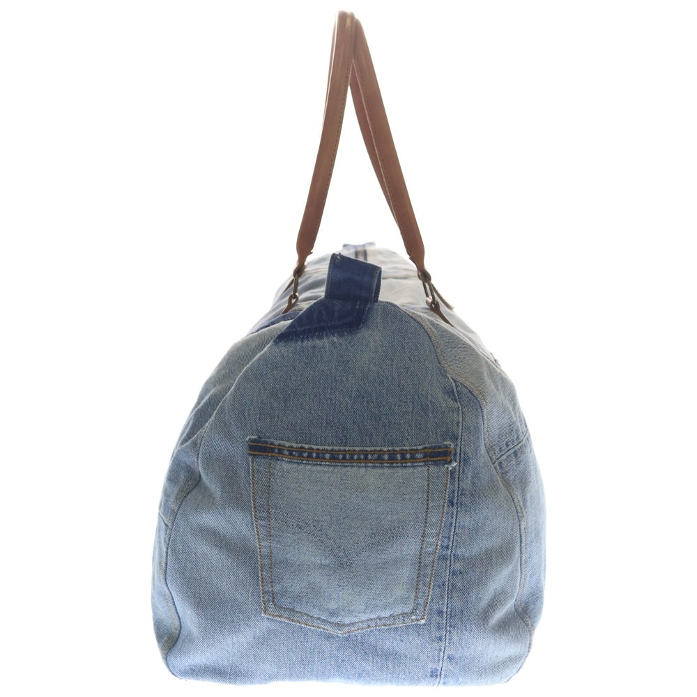 Maison Margiela(メゾンマルジェラ) 03SS アーティザナル 再構築 デニムボストンバッグ インディゴ