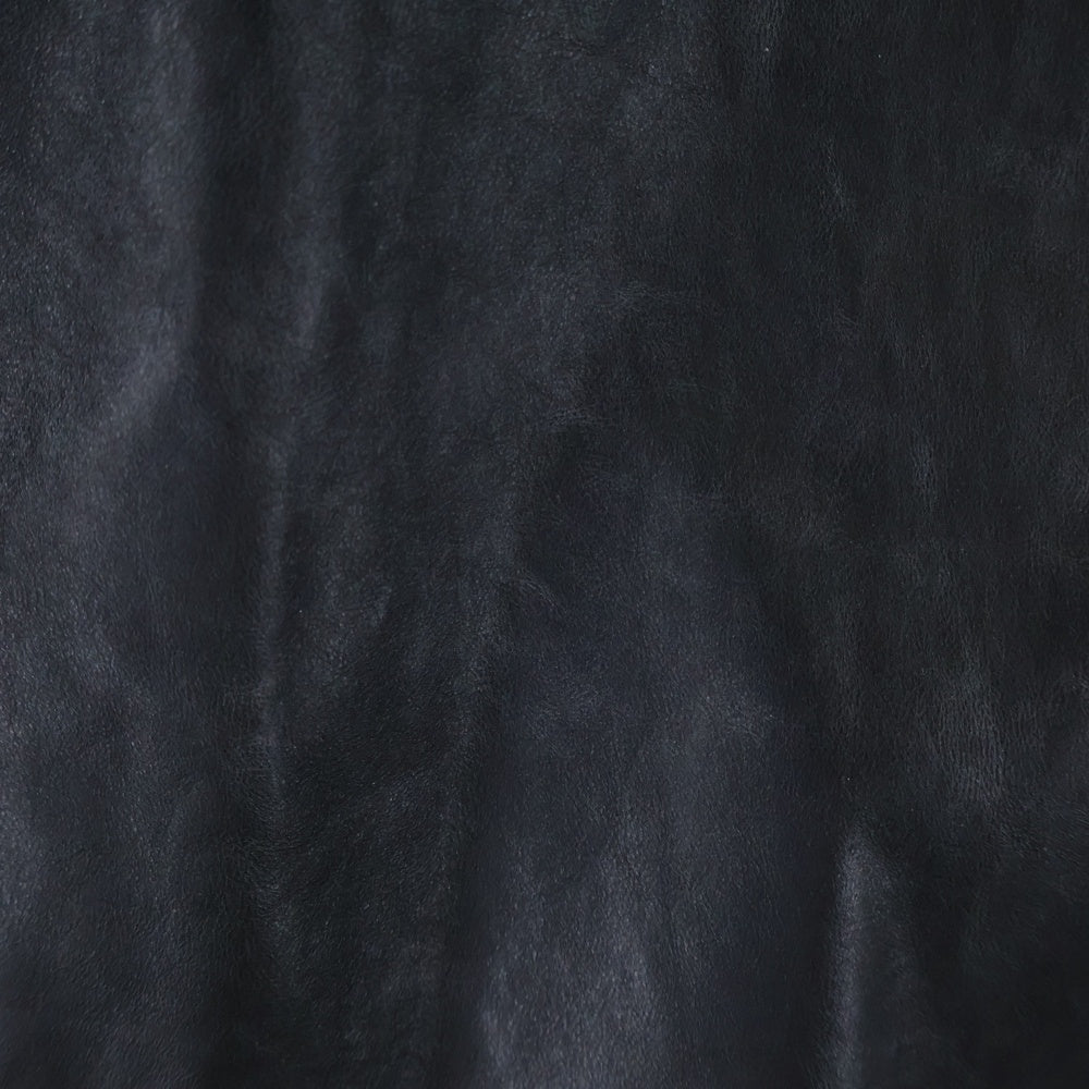 ANN DEMEULEMEESTER(アンドゥムルメステール) 00S 本人期 Leather Jacket カーフレザー シングルライダースジャケット ブラック