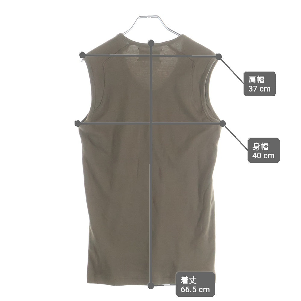 Maison Margiela(メゾンマルジェラ) 04SS 10 CORSO COMO ノースリーブシャツ タンクトップ ブラウン