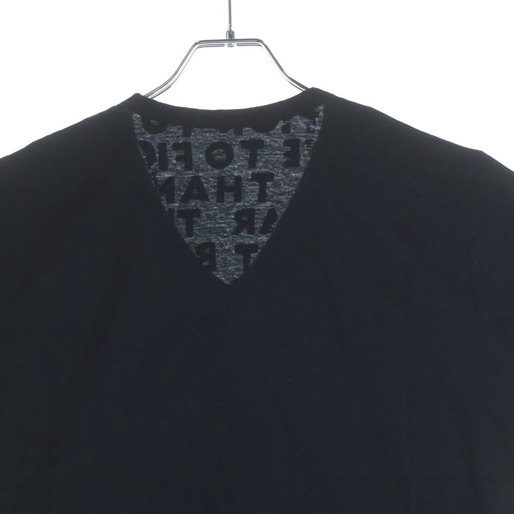 Maison Margiela(メゾンマルジェラ) 07AW ここのえ期 Aids T-Shirt エイズ Vネック半袖Tシャツ ブラック