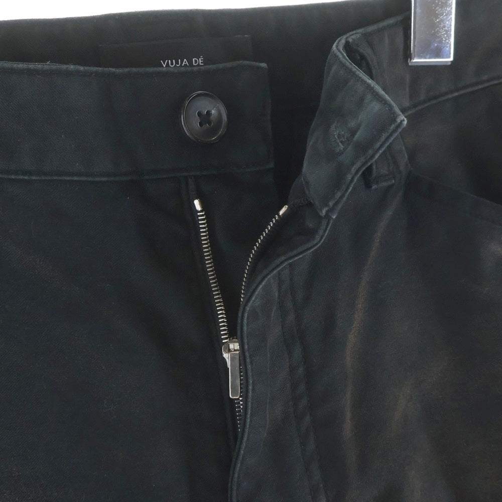 VUJADE(ヴジャデ) ANDRE SURFADED CHINO PANT ウォッシュド チノ ストレートパンツ ブラック