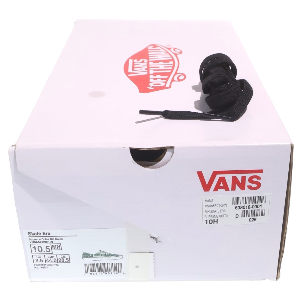 SUPREME(シュプリーム) 23SS Vans Dollar Era Green バンズ ドル エラ 総柄ローカットスニーカー グリーン