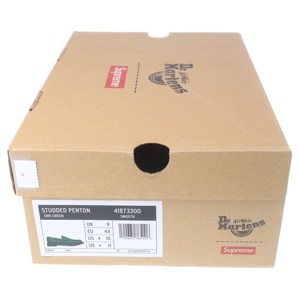 SUPREME(シュプリーム) 25SS Dr.Martens Studded Penton Loafer Dark Green ドクターマーチン スタッズ ペントンローファー ローカットレザーシューズ グリーン