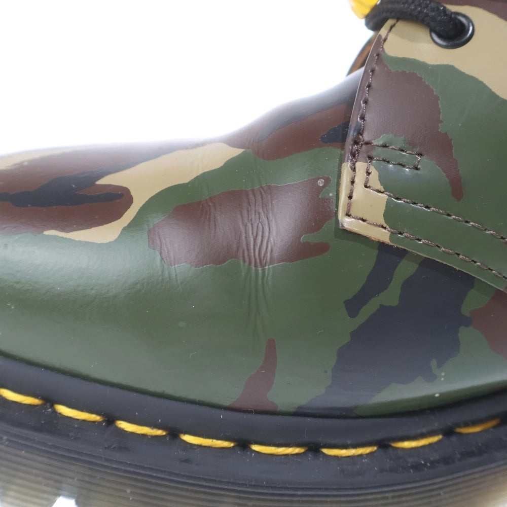 Palace Skateboards(パレススケートボーズ) 23SS Dr.Martens 1461 3holes Shoes Woodland Camo ドクターマーチン カモフラージュ 迷彩 3ホールローファー ローカットレザーシューズ カーキ