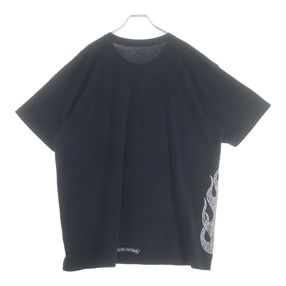 CHROME HEARTS(クロムハーツ) SIDE FLAME TEE サイドフレイム 半袖Tシャツ カットソー ブラック