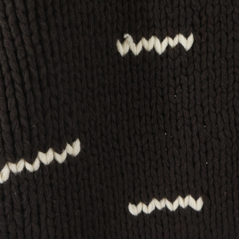 WTAPS(ダブルタップス) 14AW COWICHAN SWEATER 142MADT-KNM04 カウチン ウールジップアップニット セーター ブラウン