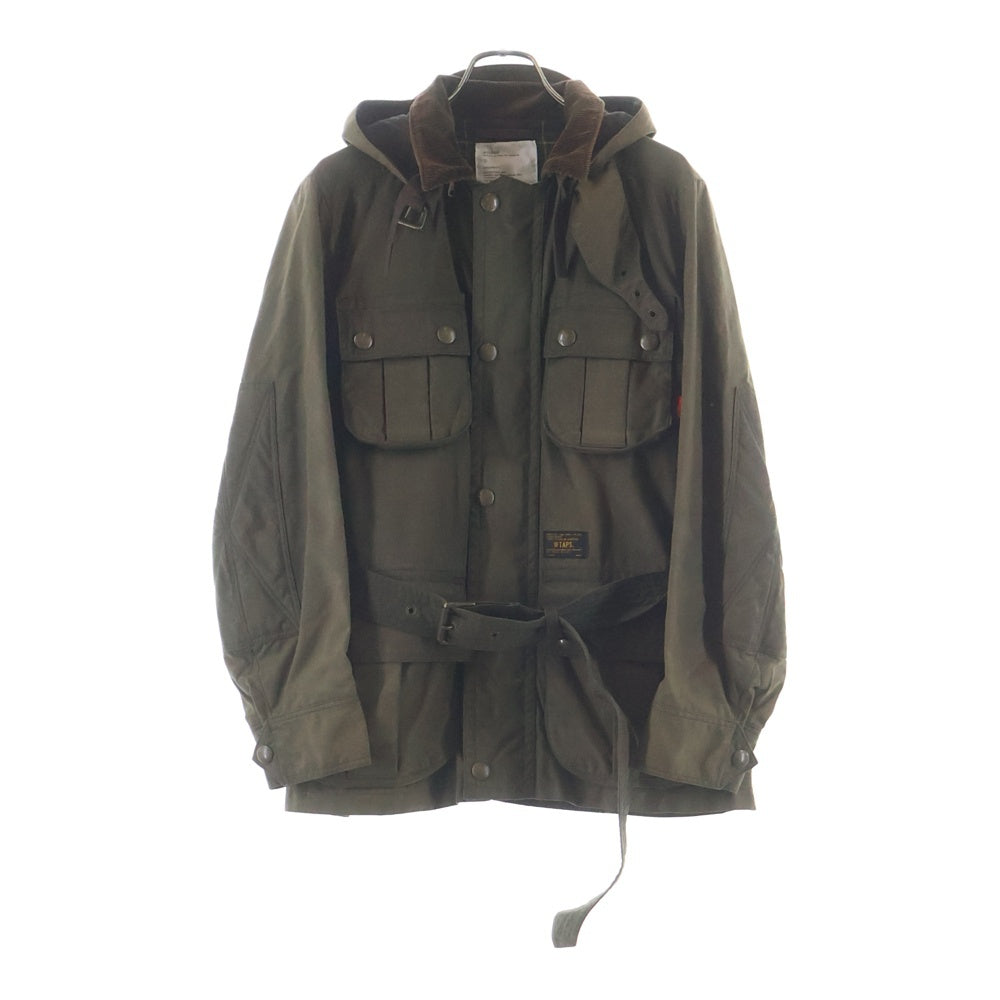WTAPS(ダブルタップス) 14AW The British Millerain OILED JK オイルド フーデッドジャケット カーキ