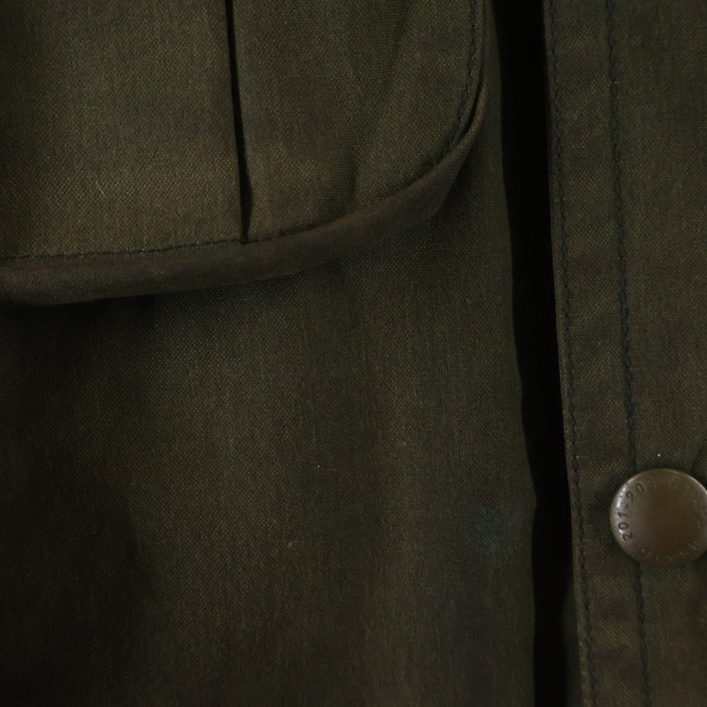 WTAPS(ダブルタップス) 14AW The British Millerain OILED JK オイルド フーデッドジャケット カーキ