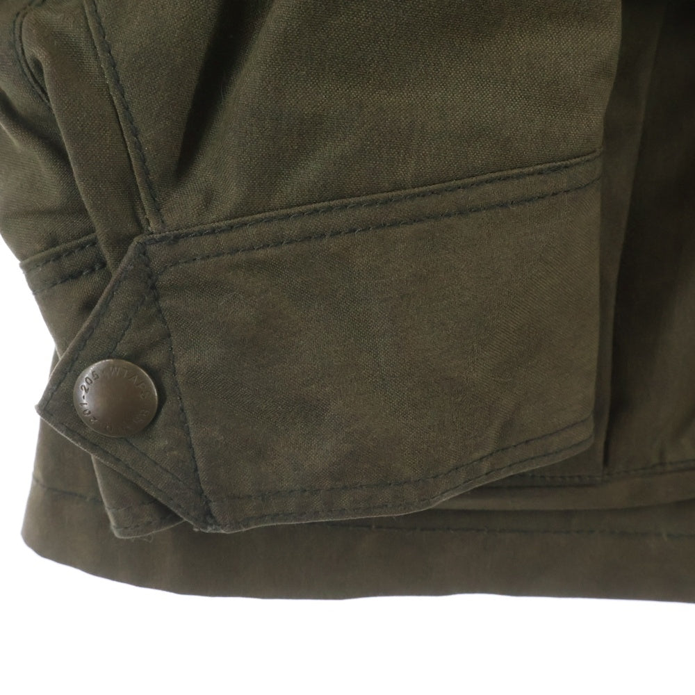 WTAPS(ダブルタップス) 14AW The British Millerain OILED JK オイルド フーデッドジャケット カーキ